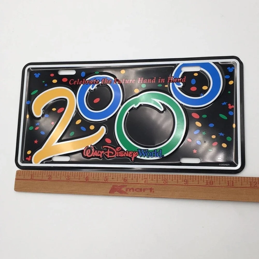 VINTAGE Disney World 2000 license plate NEW cond - Picture 6 of 9